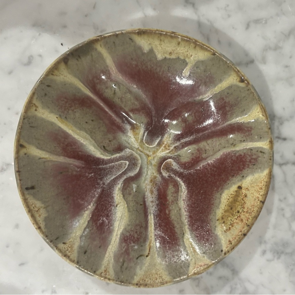 Artistic Ceramic Bowl with Earthy Tones